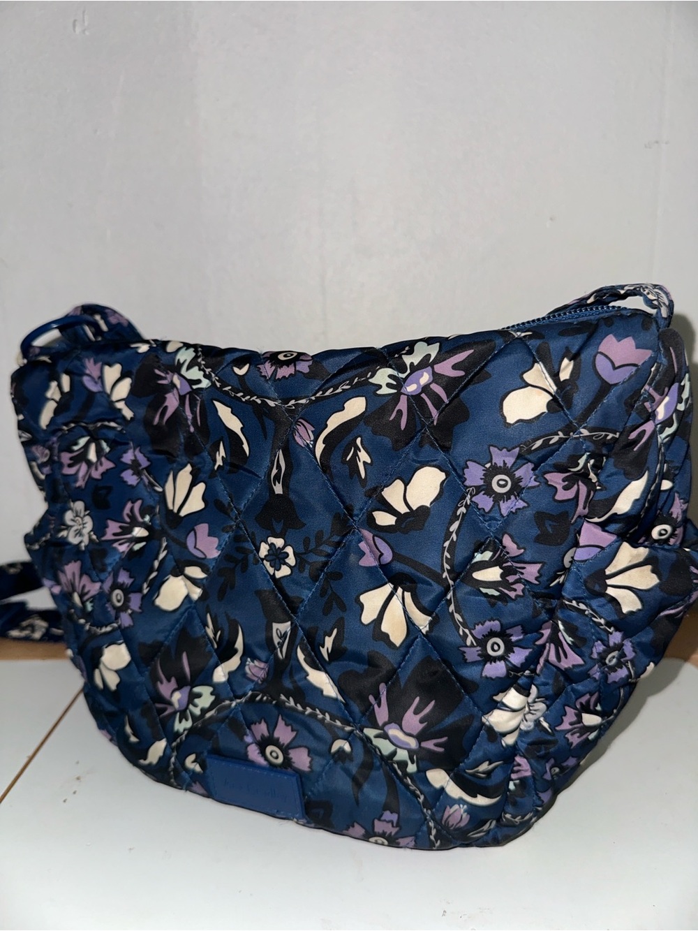 Vera Bradley Crescent Crossbody in Fleur Medallion